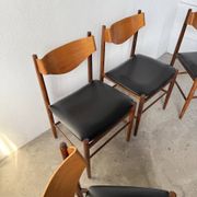 Set of 4 Italian chairs by Gianfranco Frattini.