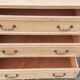 Chest of drawers 3 drawers solid oak raw wood