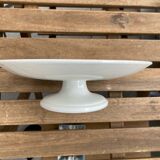 Plate mounted on pedestal Salins France Rouge E. Charbonnier