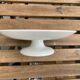 Plate mounted on pedestal Salins France Rouge E. Charbonnier
