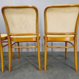 Set of 4 Bentwood Chairs No. 811 after Hoffmann, 1990s