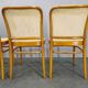 Set of 4 Bentwood Chairs No. 811 after Hoffmann, 1990s
