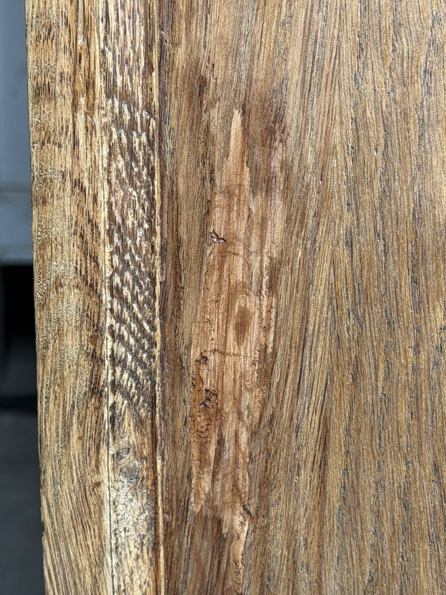 Parisian Art Deco wardrobe in raw oak, renovated.