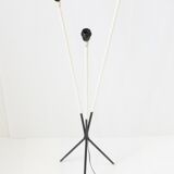 Lamp post triple white scoubidou 1950 vintage 50's rockabilly 50s