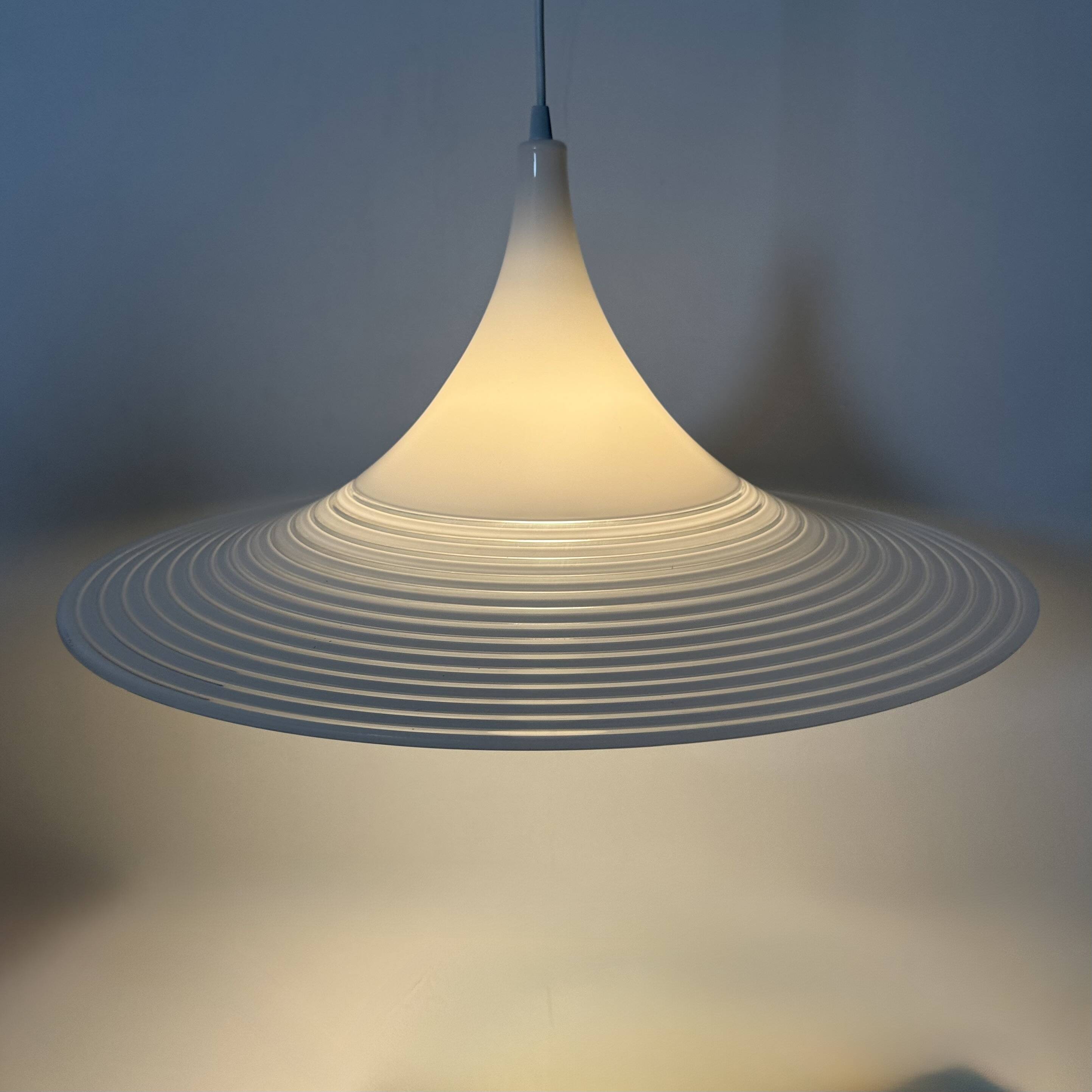 Vintage lucite hanging lamp By Meblo Guzzini, 1980’s