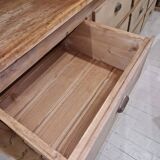 12-drawer craft cabinet in stripped walnut