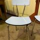 Pair of vintage formica chairs pastel blue 1960