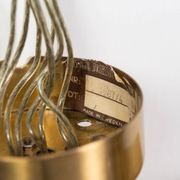 Hans Agne Jakobsson wall lamp made from brass with orange shades