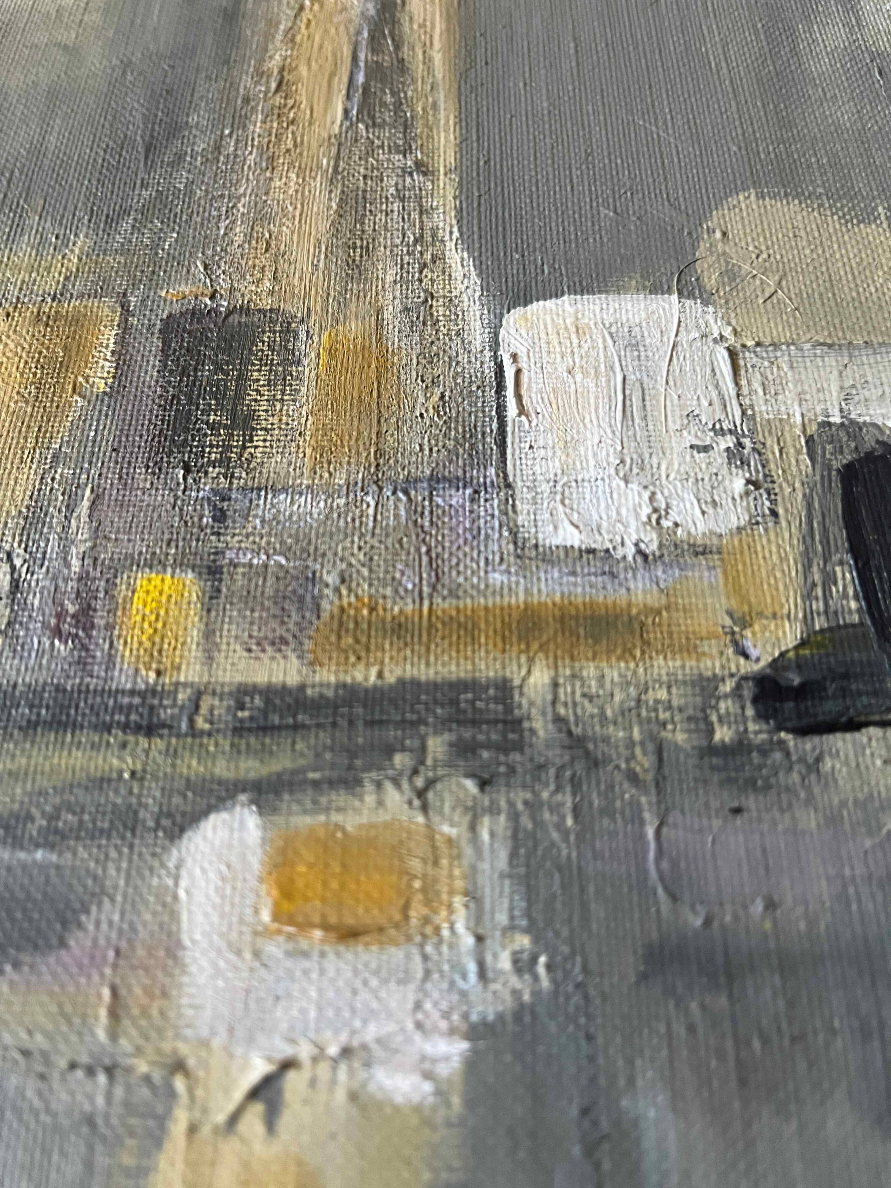 HST Marine painting "Industrial port" signed around 1950