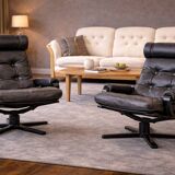 Vintage Pair of Spinning (Swivel) Armchairs — Second Half of the 20th