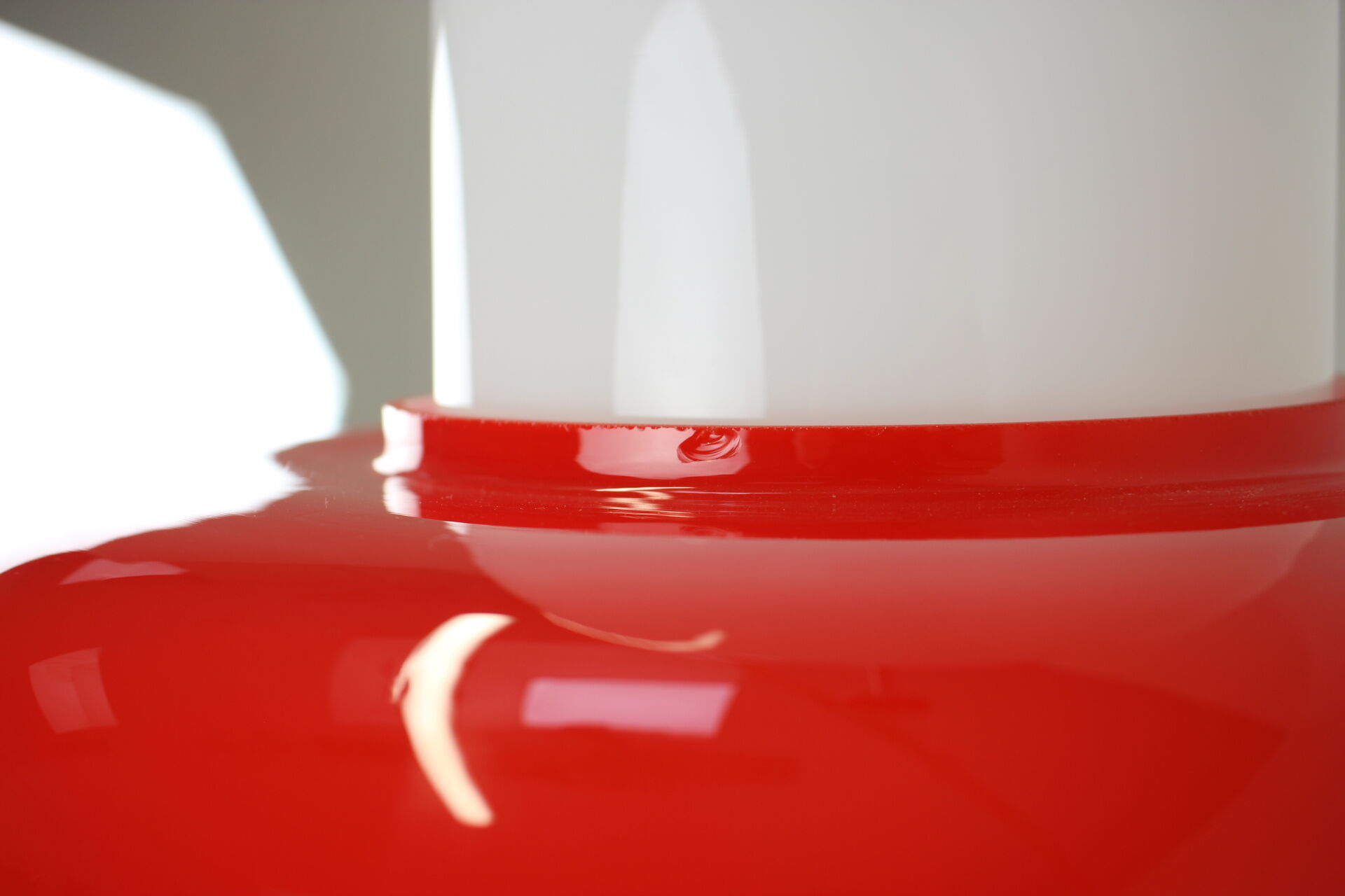 1960s Opaline Glass Pendant Light, Czechoslovakia