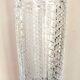 Bohemian carved crystal vase