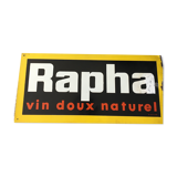 Old advertising plate Rapha sweet wine