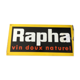 Old advertising plate Rapha sweet wine