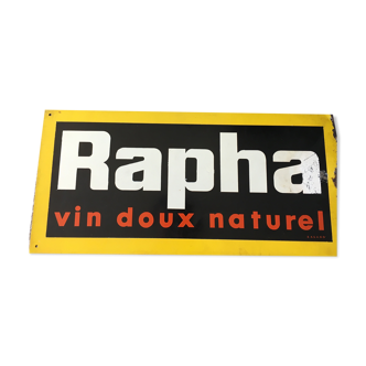 Old advertising plate Rapha sweet wine