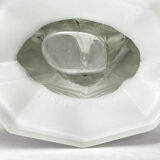 Set of Two Art Deco Dove Birds Glass Vases by Josef Feigl for Libochovice Glassworks, 1930s