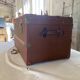 TRAVEL TRUNK RECTANGLE DEBUT XXE WOOD BROWN LEATHER SHEATH