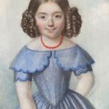 Miniature portrait child xixth
