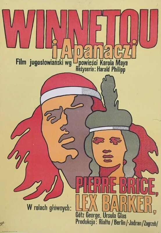 Winnetou displays Indian Polish cinema 60 x 80cm