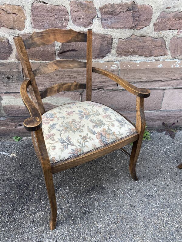 2 fauteuils type Bridge Art déco Néo classique salon style vintage 1950s