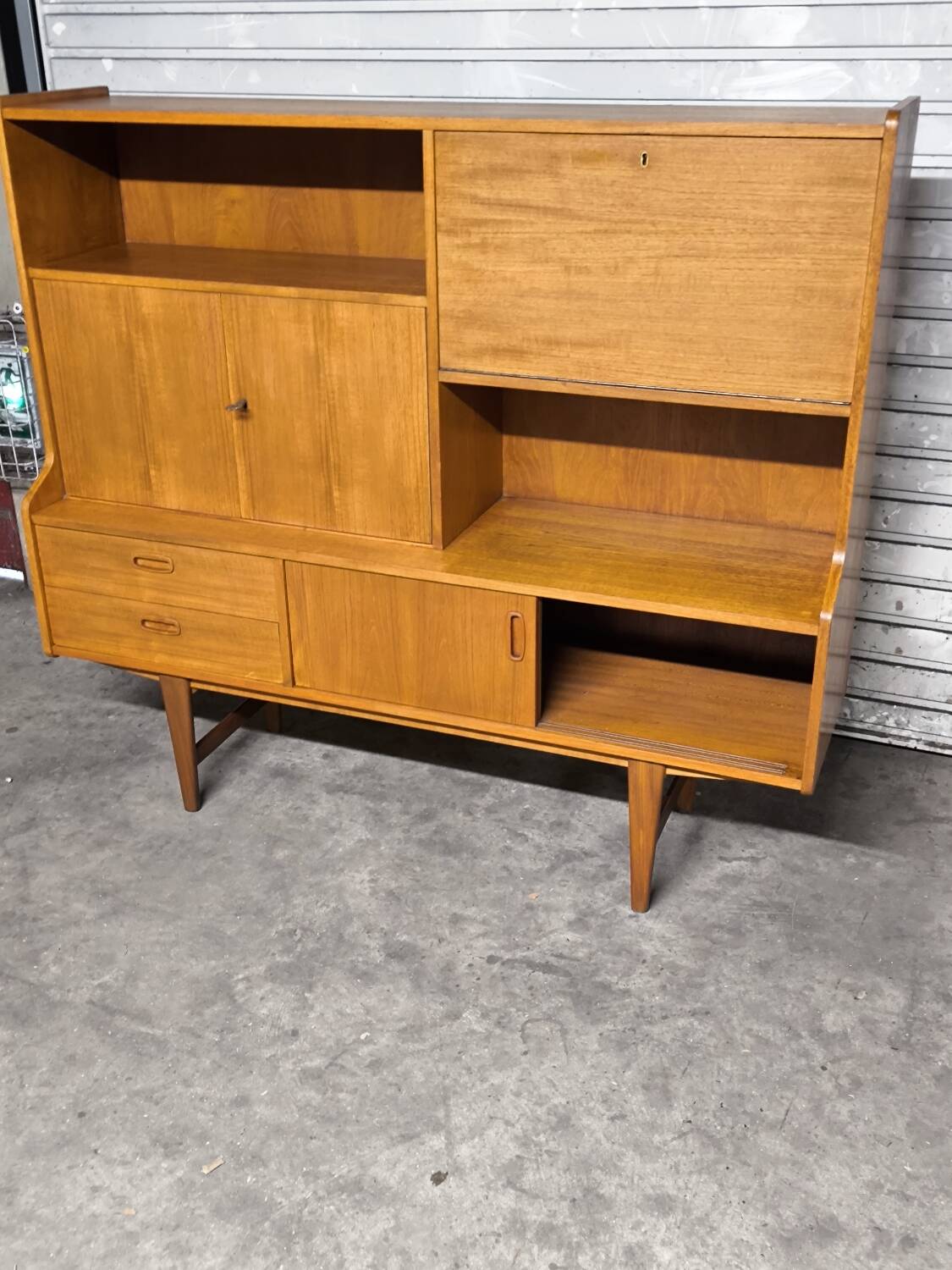 Vintage Scandinavian teak enfilade from the 1960s by Samcom.