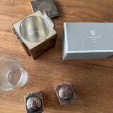 Puiforcat salt cellar, pepper shaker and mustard pot