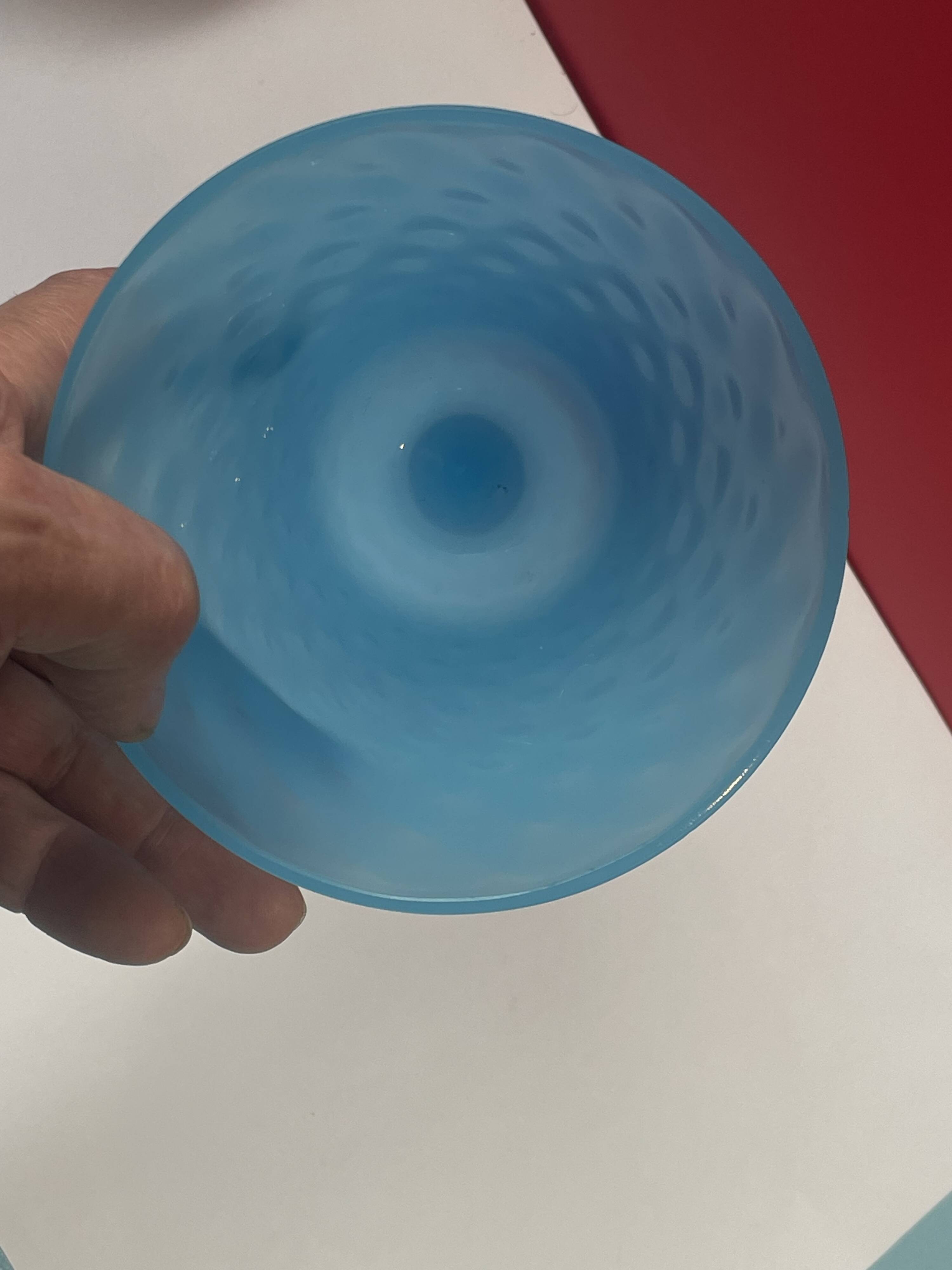 Opaline, chalice shower foot, ciborium, height 23.5 cm