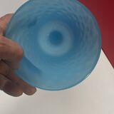 Opaline, pied douche calice, ciboire, hauteur 23,5 cm