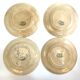 Old dessert plates Gien model Louis XV iron earth