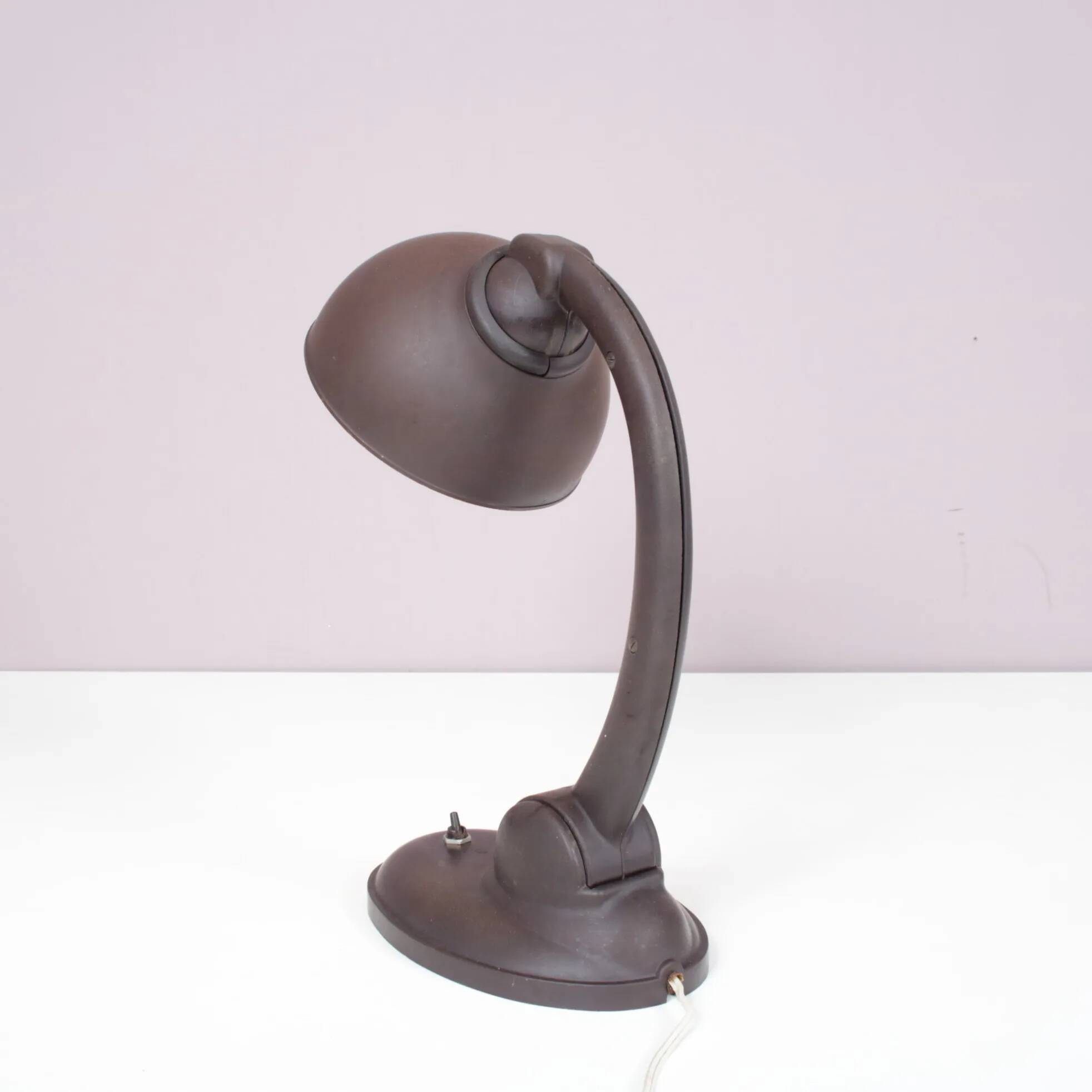 1930s Bakelite desk lamp by Eric Kirkman Cole for ESC, Czech Republic