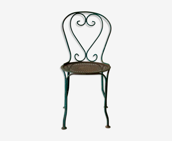 Chaise en fer forgé