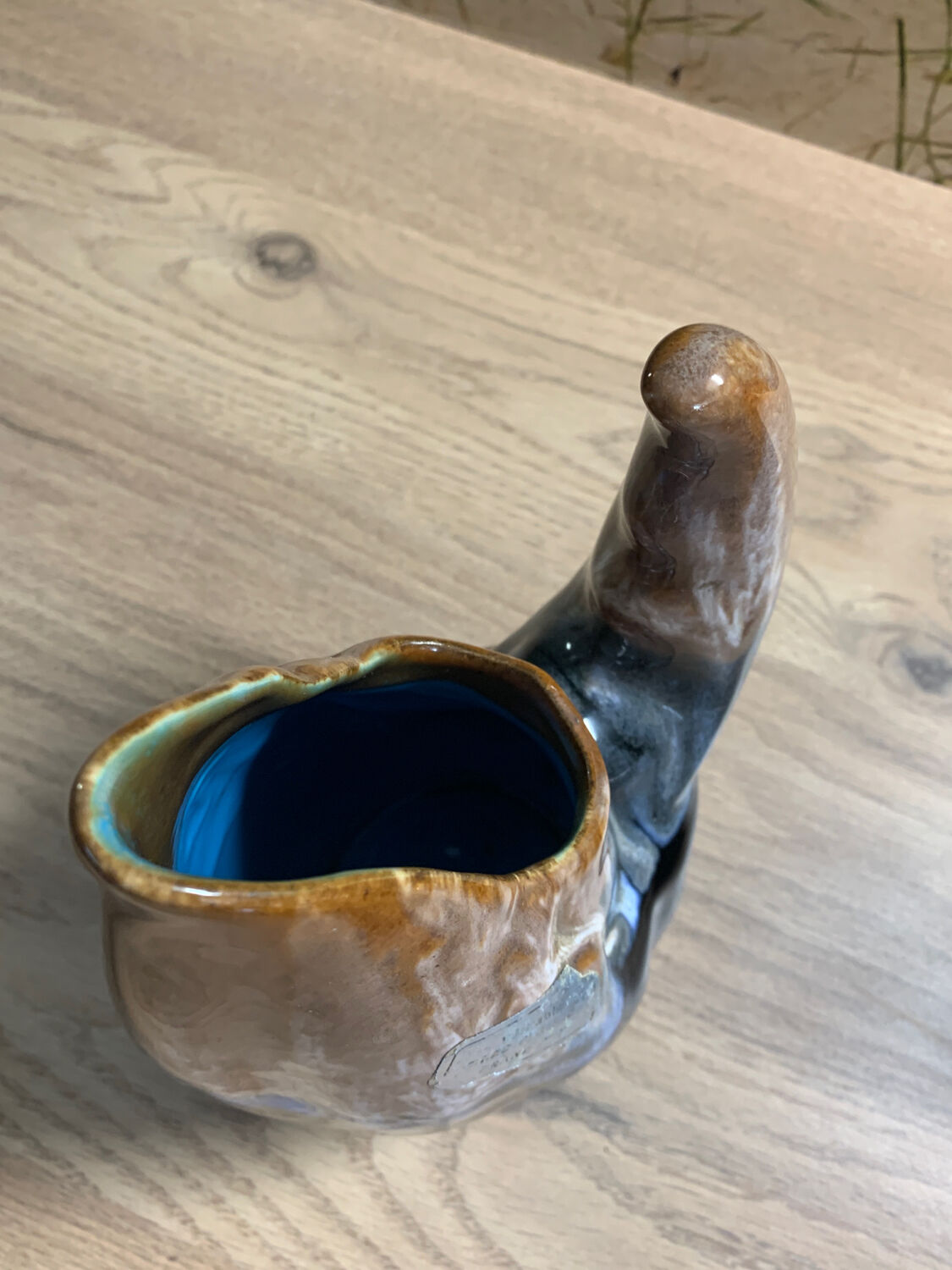 Pichet en grès flammé