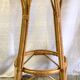 Bar stool in rattan and bamboo - 60s
