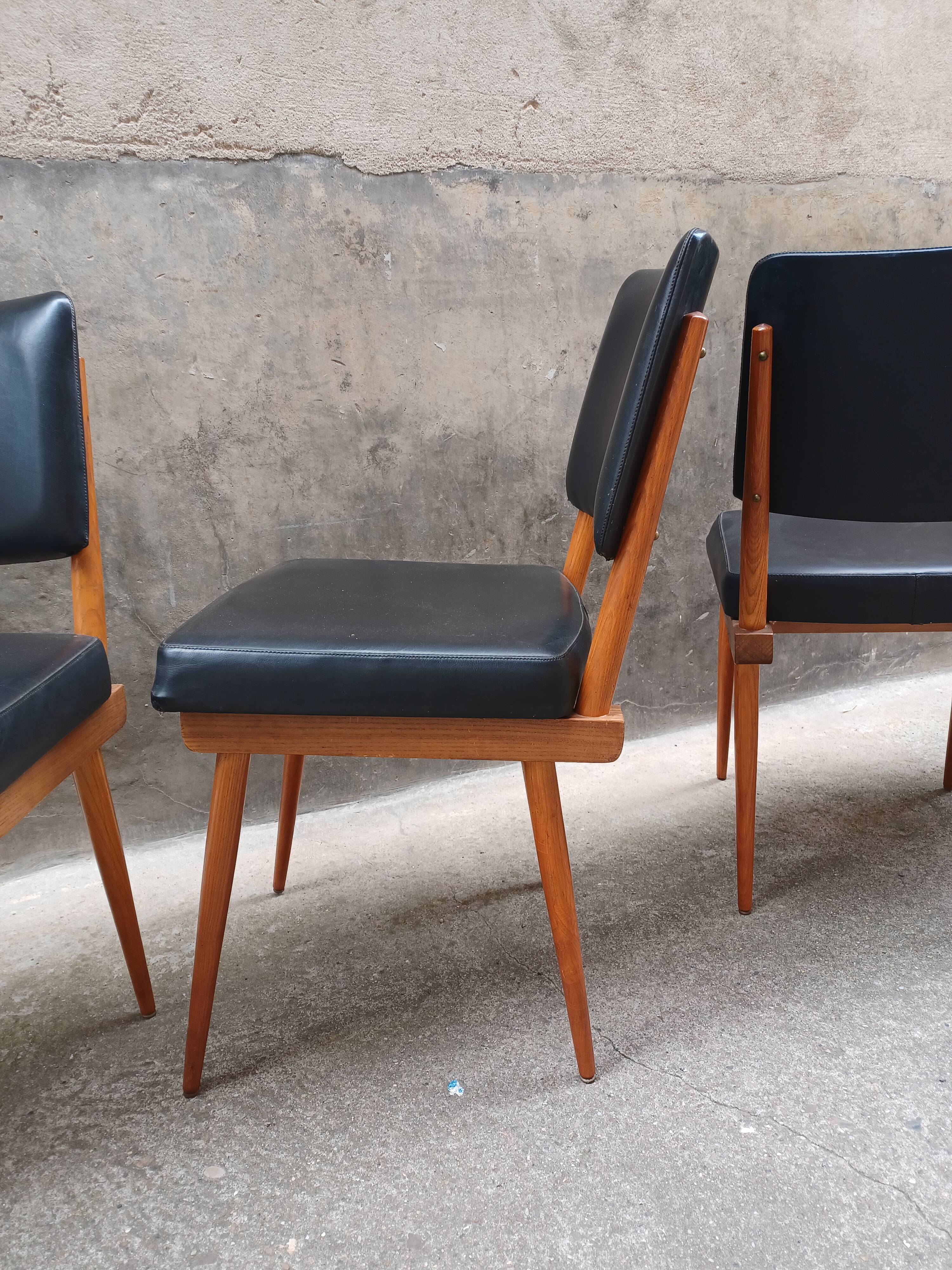 Set of 4 chairs 1960