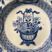 China, 18th century blue and white porcelain soup plate