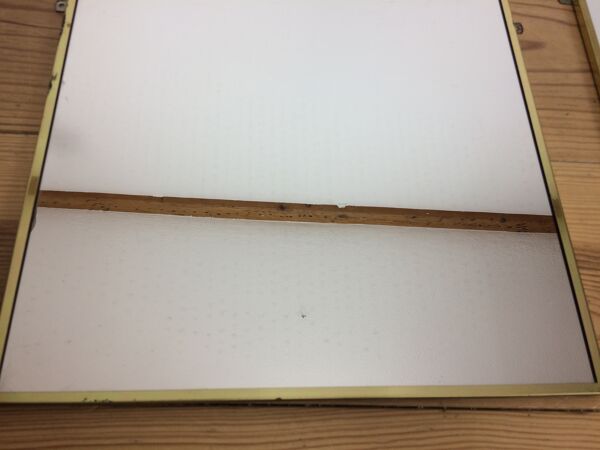 2 miroirs dorés 121 x 37 cm