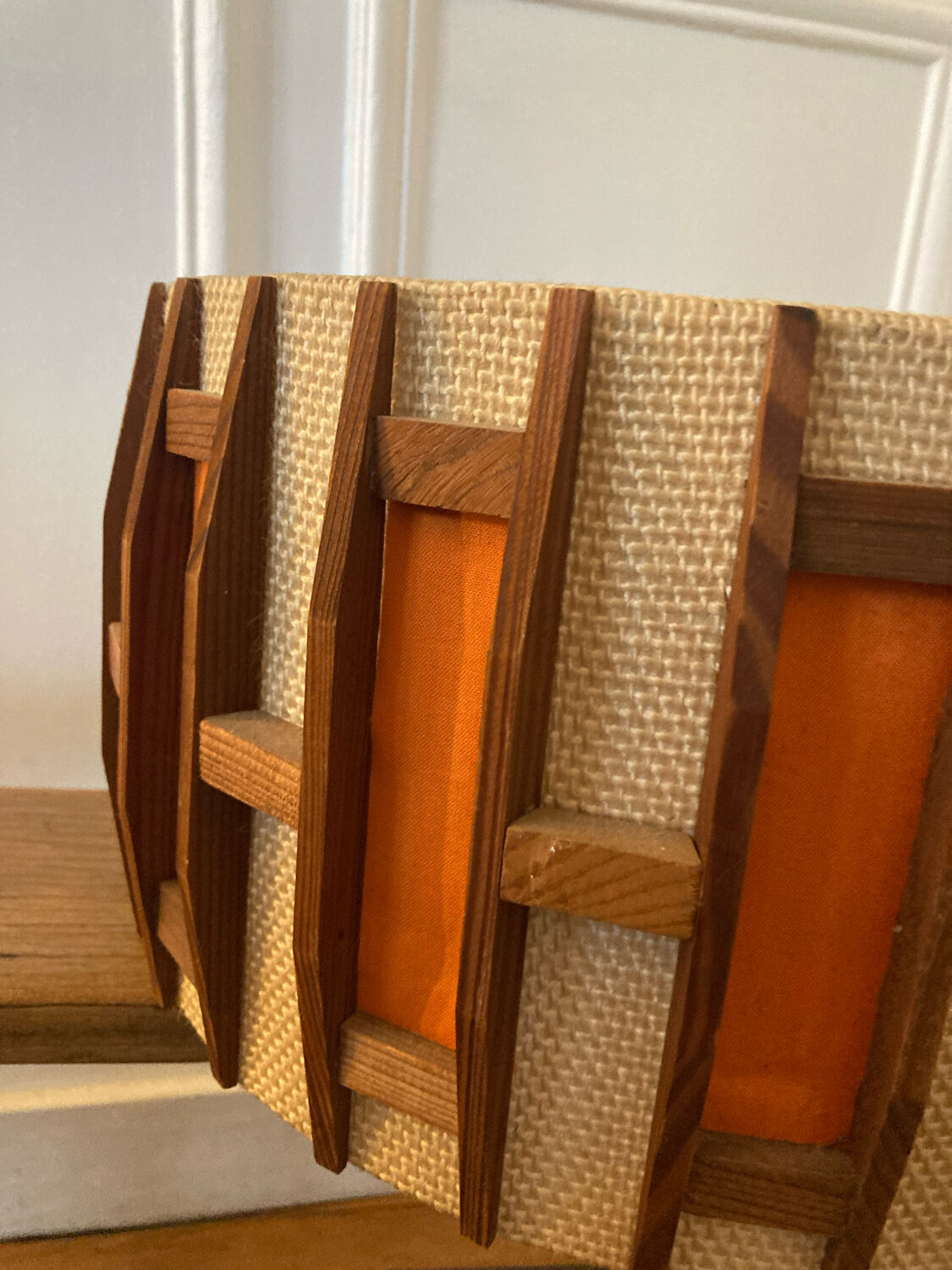 Orange vintage pendant lamp