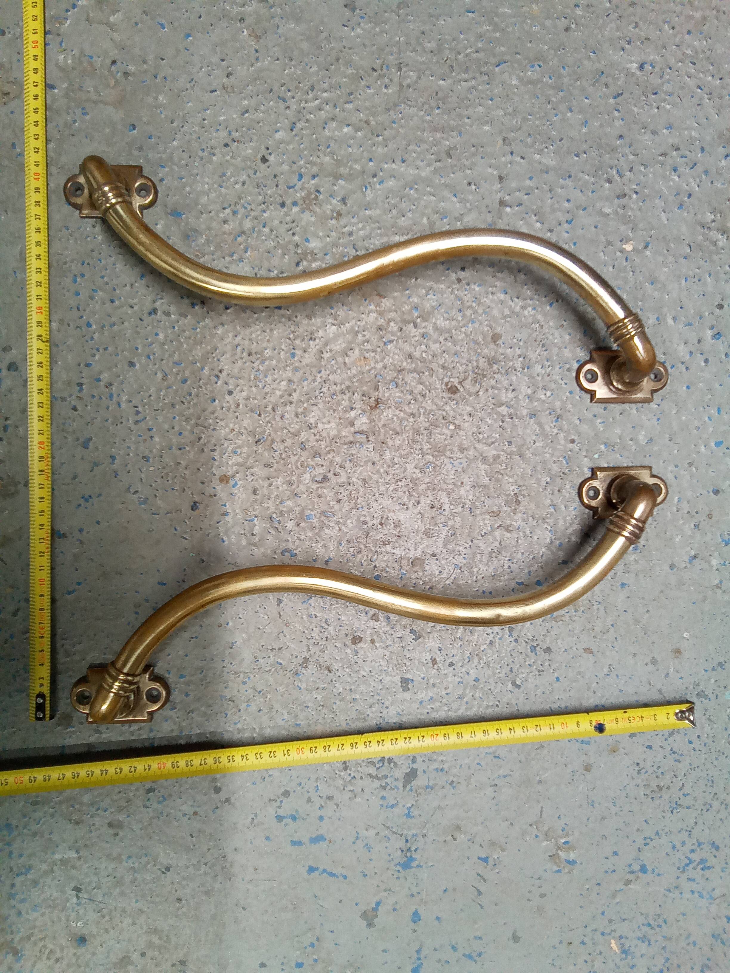 Antique brass handles