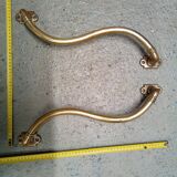 Antique brass handles
