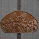 French Art Deco wrought iron fireplace screen with 3 panels