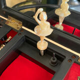 Jewelry cabinet with clock