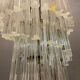 Italian murano prism spiral chandelier