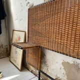 Metal and wicker headhead 50s