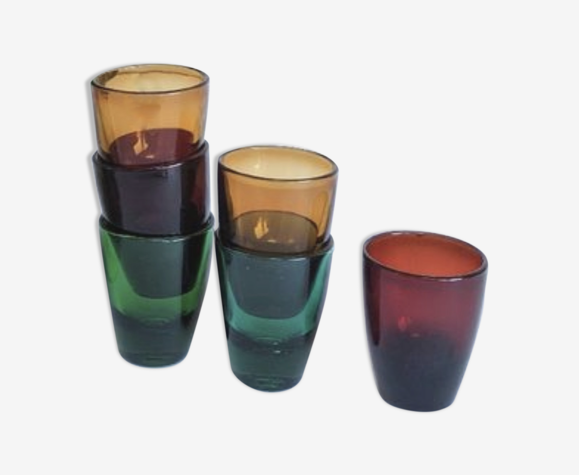 6 verres à liqueur vintage Cristal d'Arques
