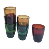6 glasses vintage crystal d'Arques