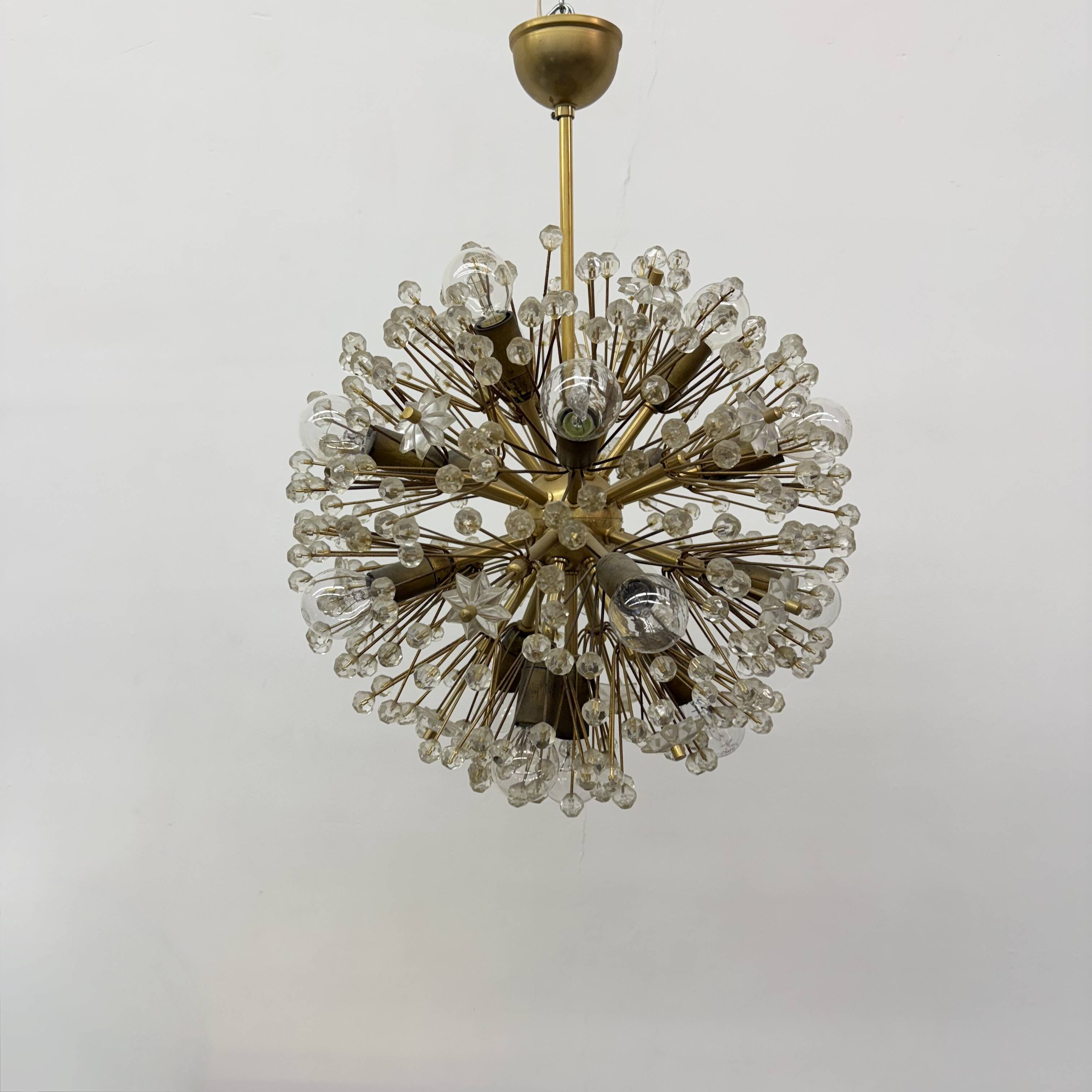 Starburst Brass Chandelier by Emil Stejnar, Austria 1960s