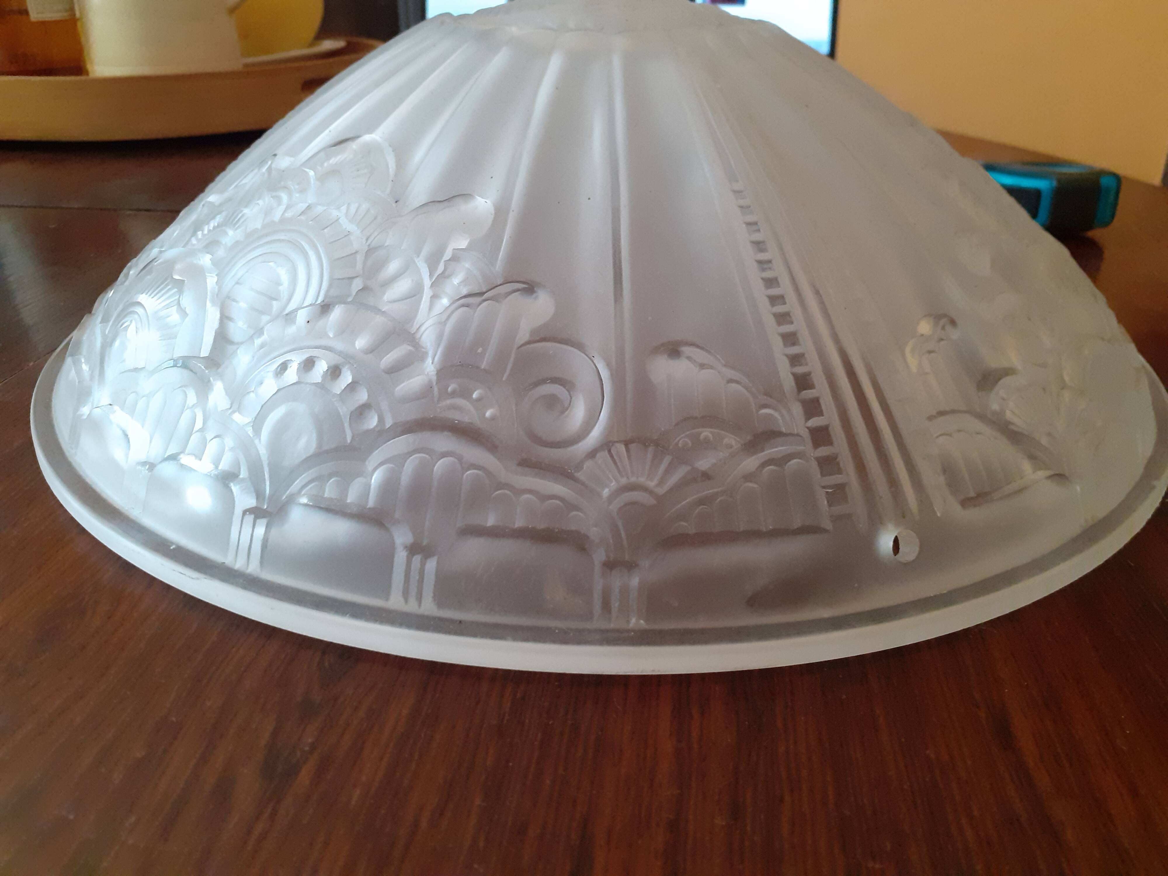 Vasque plafonnier Art Déco