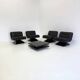 Set of four Hans von Klier armchairs with coffee table for Giuseppe Rossi di Albizzate