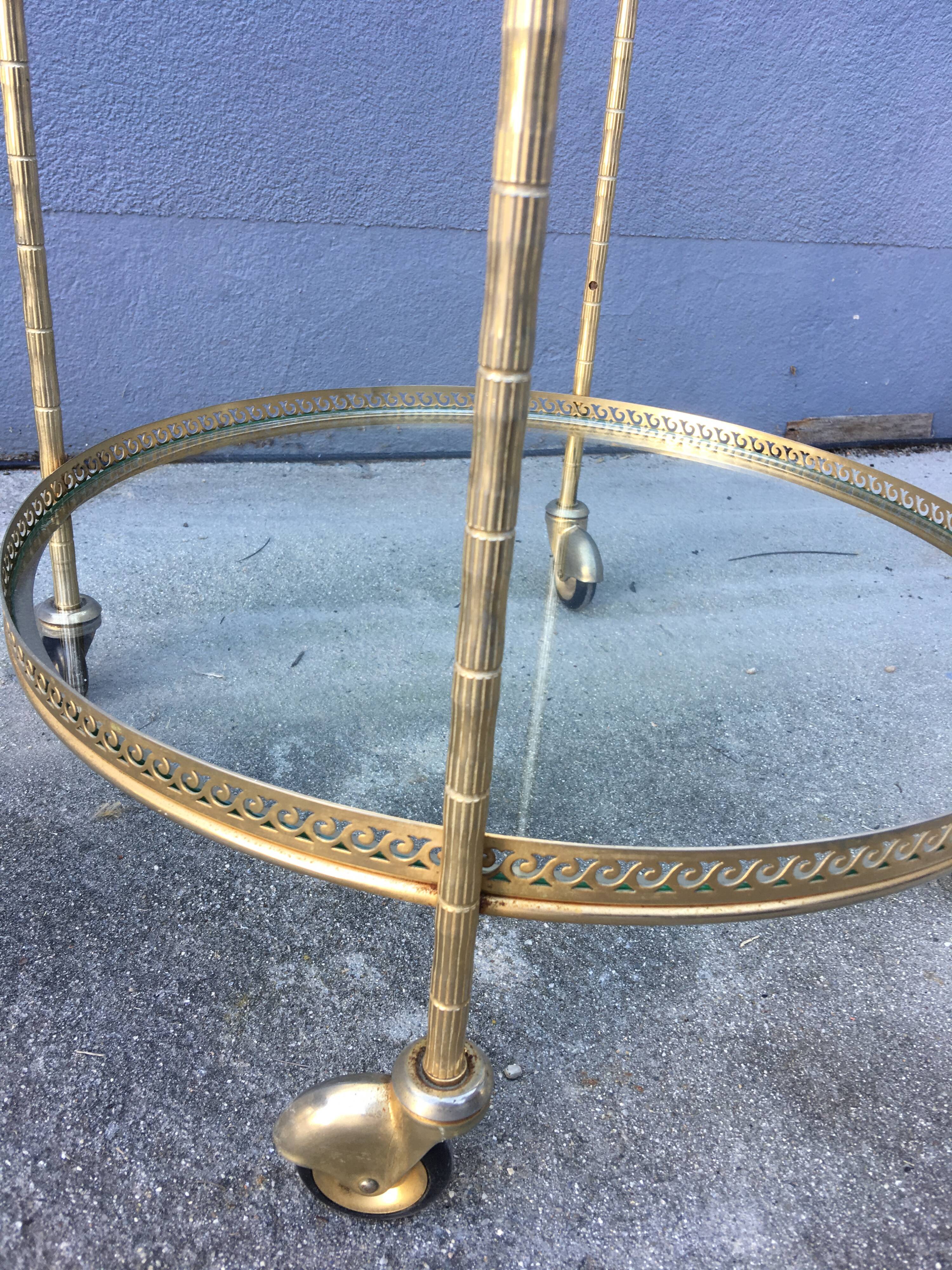 Brass rolling dessert circa 1950/70