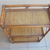 Rattan shelf